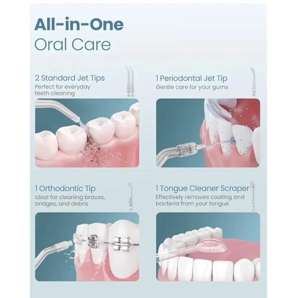 Onlyone‎ Water Dental Flosser Cordless Portable Rechargeable IPX7 Waterproof
